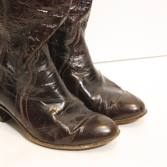 Vintage Justin eel skin boots - Picture 3 of 10